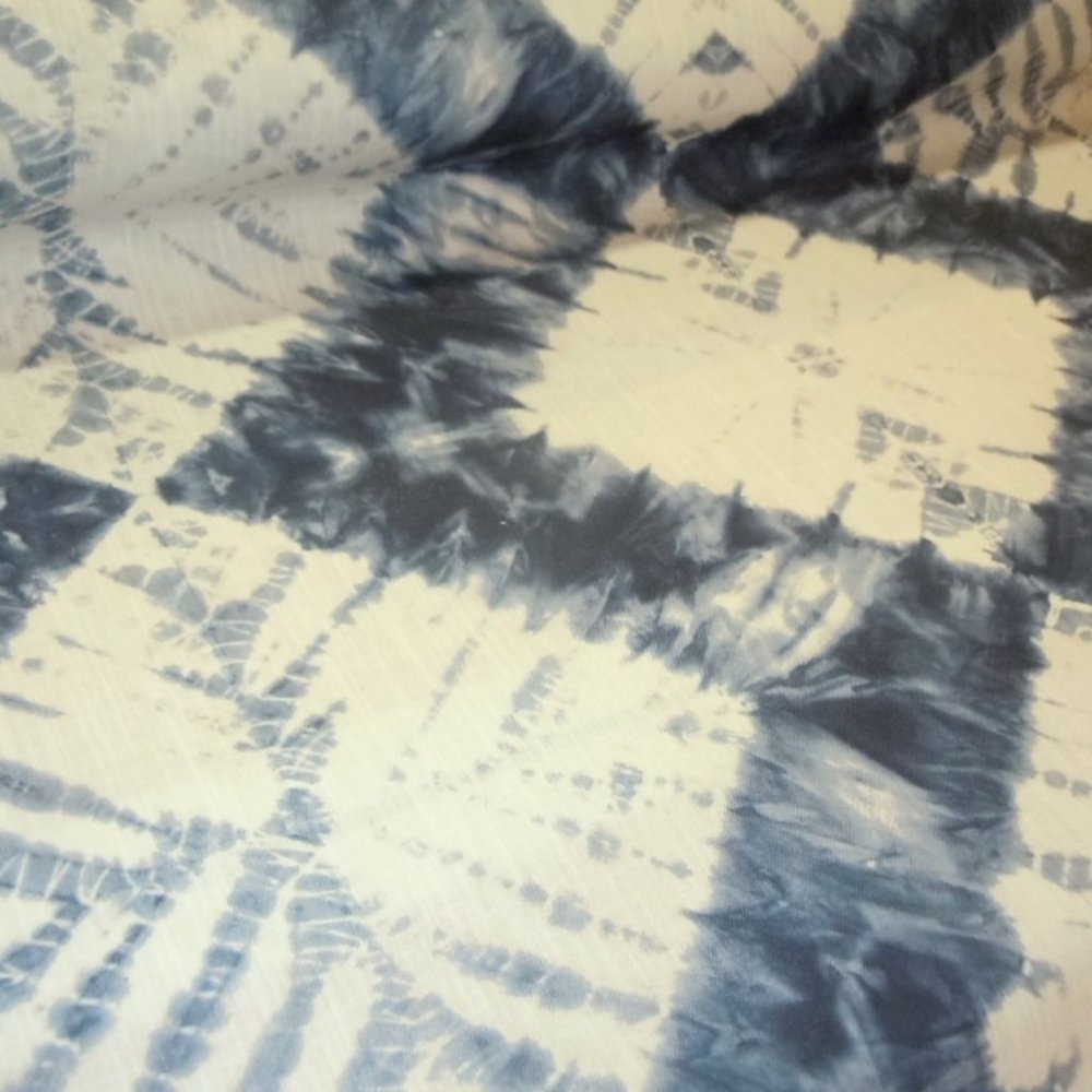 Tie Dye Diamond in Blue Fabric